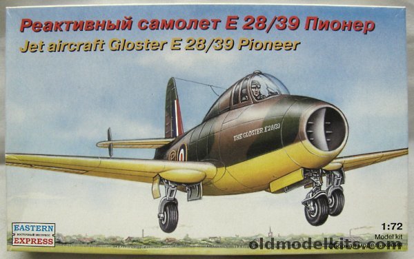 Eastern Express 1/72 Gloster E.28/39 Whittle (E-28 / Pioneer) - First Prototype  Ex-Frog, 72259 plastic model kit